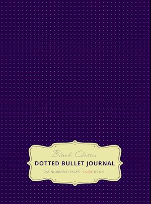 Large 8.5 x 11 Dotted Bullet Journal (Eggplant #11) Hardcover - 245 Numbered Pages