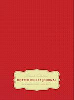 Large 8.5 x 11 Dotted Bullet Journal (Red #3) Hardcover - 245 Numbered Pages 