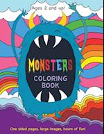 Monsters Coloring Book for Kids Ages 2 and Up! 