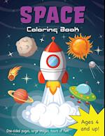 Space Coloring Book for Kids Ages 4-8! 