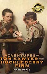 The Adventures of Tom Sawyer and Huckleberry Finn (Deluxe Library Binding) 