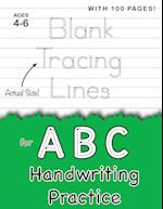 Blank Tracing Lines for ABC Handwriting Practice (Large 8.5"x11" Size!)