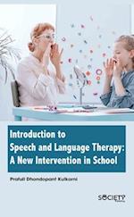 Introduction to Speech and Language Therapy