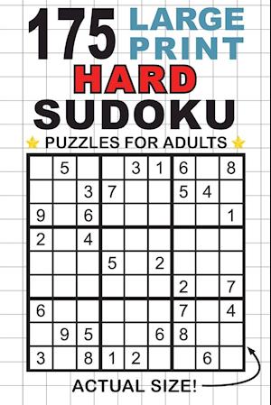 175 Large Print Hard Sudoku Puzzles for Adults