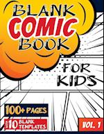 Blank Comic Book for Kids (Ages 4-8, 8-12)