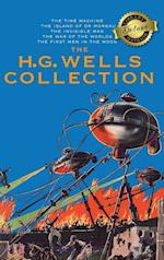 The H. G. Wells Collection (5 Books in 1) The Time Machine, The Island of Doctor Moreau, The Invisible Man, The War of the Worlds, The First Men in the Moon (Deluxe Library Binding)