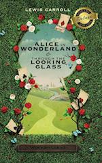Alice in Wonderland and Through the Looking-Glass (Illustrated) (Deluxe Library Edition)