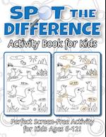 Spot the Difference Activity Book for Kids: (Ages 6-12) Spot 10 Differences in Every Spread! 