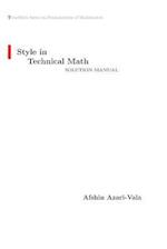 Style in Technical Math Solution Manual