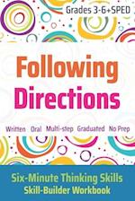 Following Directions (Grades 3-6 + Sped)