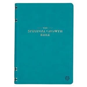 The Spiritual Growth Bible Teal Faux Leather