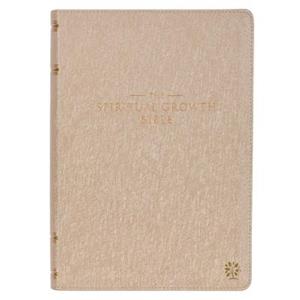 The Spiritual Growth Bible Pearled Ivory Faux Leather