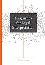 Linguistics for legal interpretation 