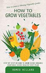 How to Grow Vegetables: How to Create a Thriving Vegetable Garden (Step by Step on How to Grow Seeds Organic Vegetable Seeds Healthy Diet Plan) 