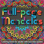 Full-page Mandalas - Coloring Book for Adults with Success Quotes 