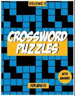 Crossword Puzzles For Adults, Volume 3