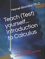 Teach (Test) yourself...Introduction to Calculus: Theory and Tests with Step by Step Solutions 