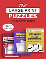 2023 Large Print Puzzles For Adults With Solution