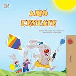 I Love Summer (Italian Children's Book)