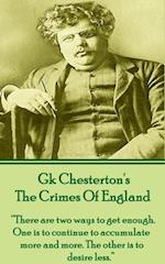 Gk Chesteron's the Crimes of England