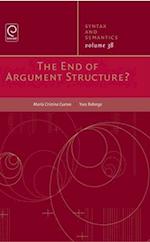 The End of Argument Structure