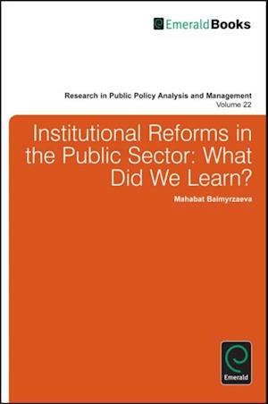 Institutional Reforms in the Public Sector