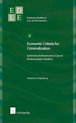 Economic Criteria for Criminalization