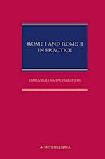 Rome I and Rome II in Practice