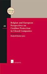 Belgian and European perspectives on creditor protection in closed companies