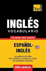 Vocabulario español-inglés americano - 9000 palabras más usadas