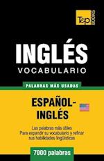Vocabulario español-inglés americano - 7000 palabras más usadas
