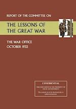 Report of the Committee on the Lessons of the Great War