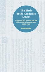 Birth of the Academic Article