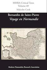 Bernardin de St Pierre, 'Voyage En Normandie'