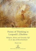Forms of Thinking in Leopardi's Zibaldone