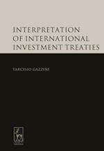 Interpretation of International Investment Treaties