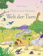 Malen und Stickern: Welt der Tiere