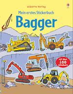 Mein erstes Stickerbuch: Bagger