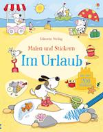 Malen und Stickern: Im Urlaub