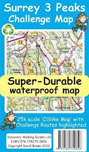 Surrey 3 Peaks Challenge Map and Guide