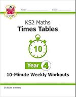 KS2 Year 4 Maths Times Tables 10-Minute Weekly Workouts