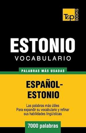 Vocabulario español-estonio - 7000 palabras más usadas