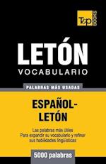 Vocabulario español-letón - 5000 palabras más usadas