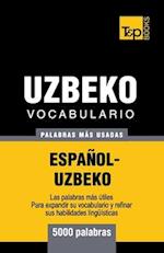 Vocabulario español-uzbeco - 5000 palabras más usadas