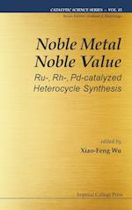Noble Metal Noble Value: Ru-, Rh-, Pd-catalyzed Heterocycle Synthesis