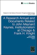 A Research Annual and Documents Related to John Maynard Keynes, Institutionalism at Chicago & Frank H. Knight