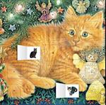 Ivory Cats by Lesley Anne Ivory: Hark the Herald Angels Sing advent calendar (with stickers)