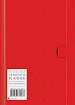 Red Standard Plain & Simple 18 Month Planner 2017