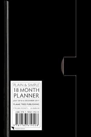 Black Pocket+ Plain & Simple 18 Month Planner 2017