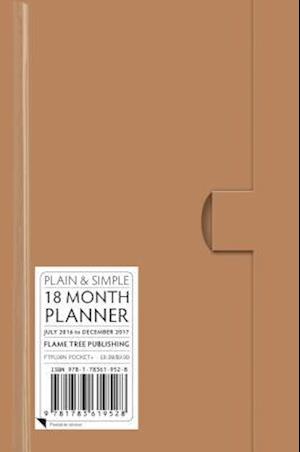 Natural Pocket+ Plain & Simple 18 Month Planner 2017